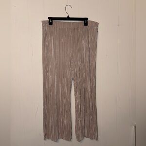 Anne Klein Tan Wide Leg Pants